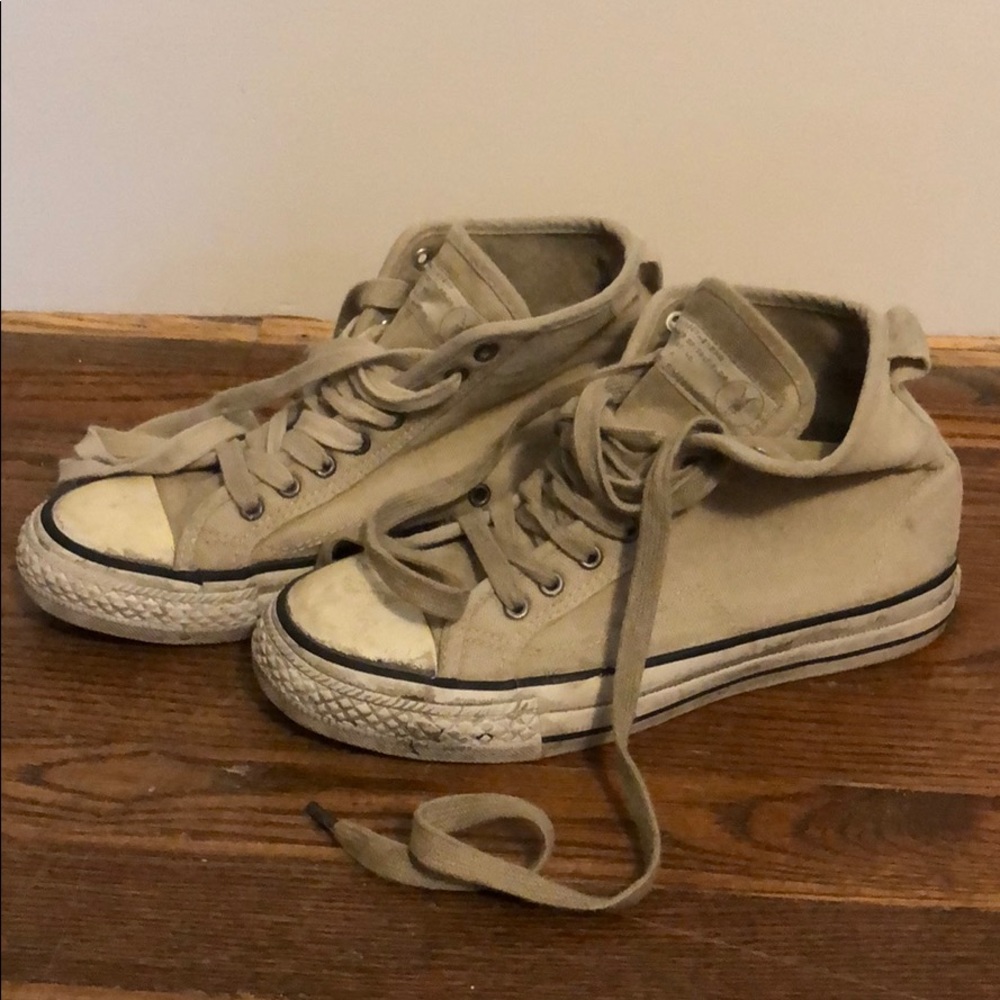 All Saints distressed high top sneaker
